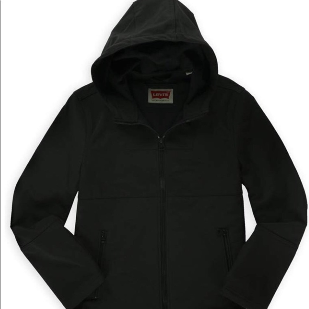 Levi's Mens Soft Shell Hooded Bomber Jacket